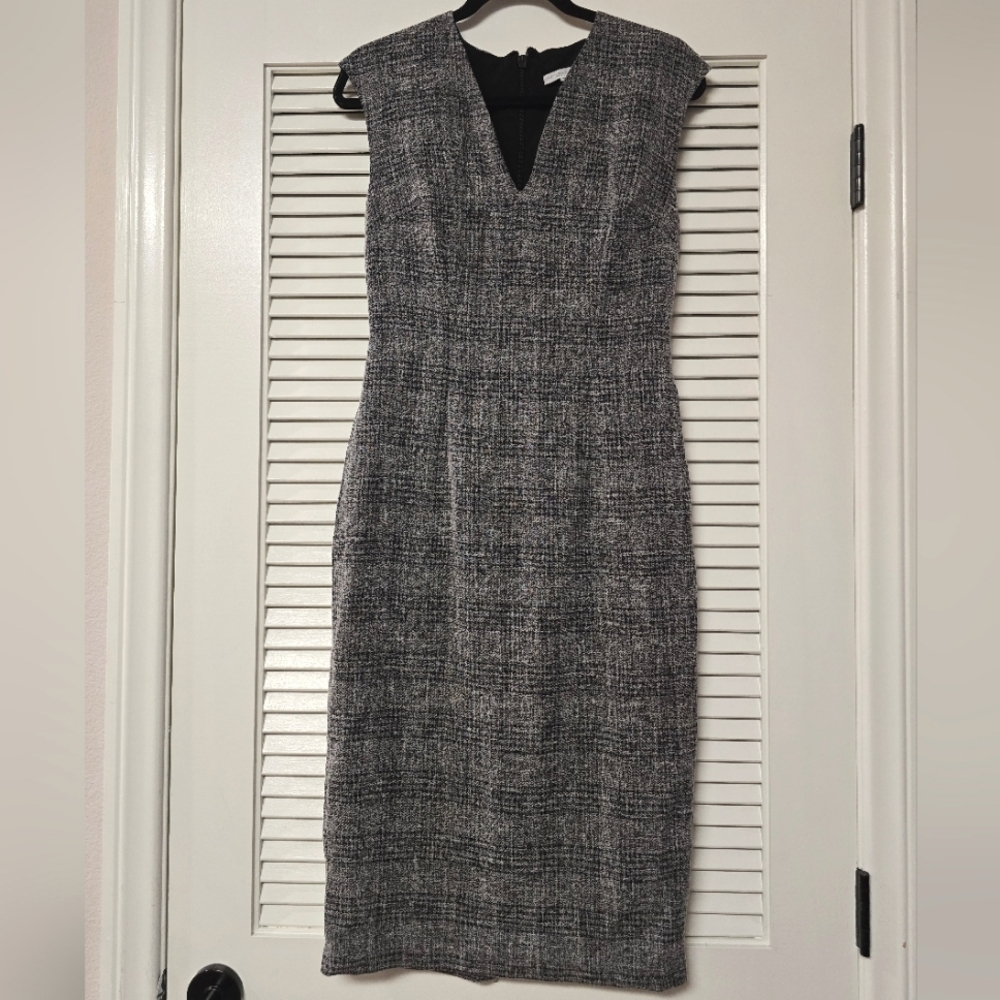 New York Company - Grey & Black Sleeveless Office Business Casual Dress